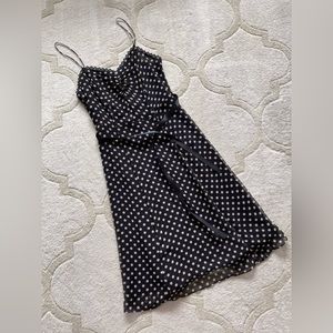 Vintage silk polka dot summer dress